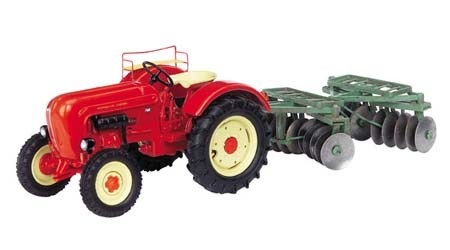Porsche Traktor Junior K mit Scheibenegge